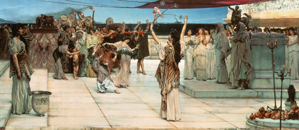 A Dedication to Bacchus de Sir Lawrence Alma-Tadema