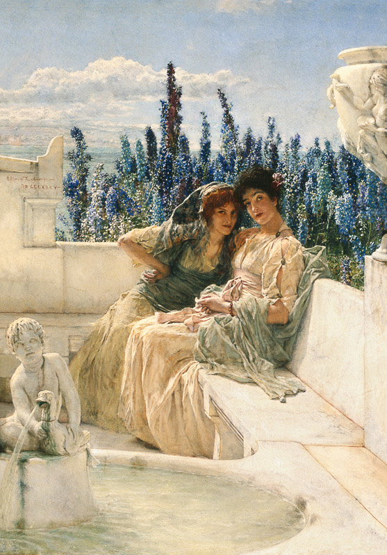 Una tarde en susurro de Sir Lawrence Alma-Tadema