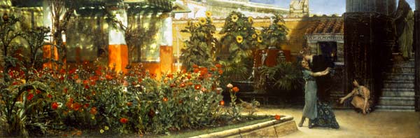 Un jardín romano de Sir Lawrence Alma-Tadema