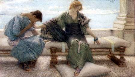 No me preguntes más ya que cederé al tacto de Sir Lawrence Alma-Tadema