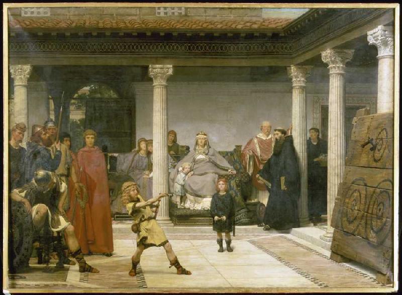 La educación de los hijos de Clovis de Sir Lawrence Alma-Tadema