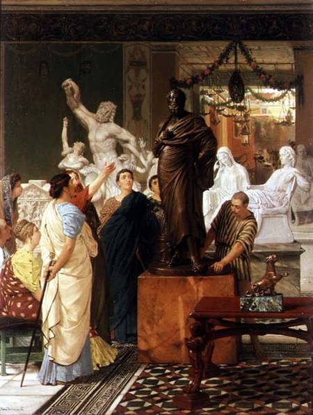 Dealer in Statues de Sir Lawrence Alma-Tadema