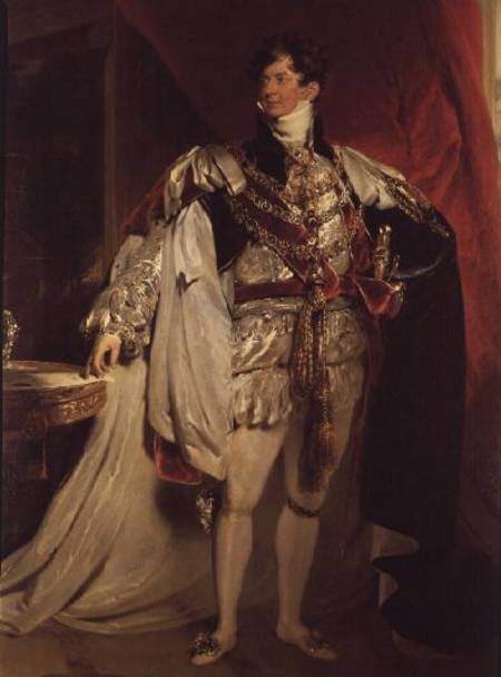 The Prince Regent, later George IV (1762-1830) in his Garter Robes de Sir Thomas Lawrence
