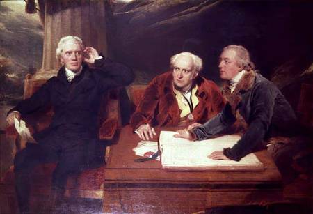Sir Francis Baring, Banker and Director of the East India Company, with his Associates de Sir Thomas Lawrence