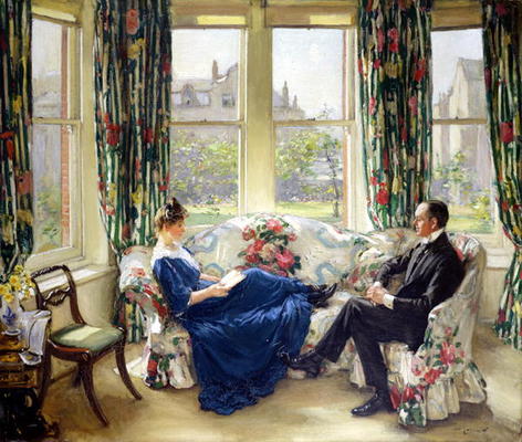 The Morning Room, c.1907 (oil on canvas) de Sir Walter Russell