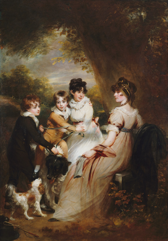 Mrs.Raymond Symonds with her children de Sir William Beechey