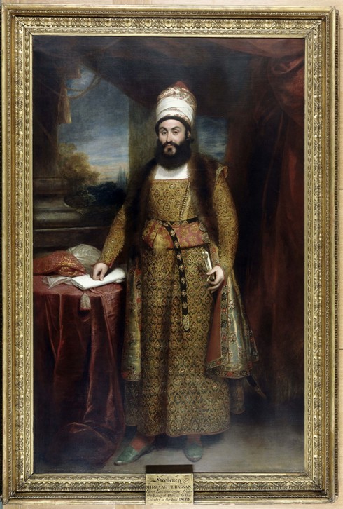Portrait of Mirza Abul Hasan Khan Ilchi (1776-1846) de Sir William Beechey