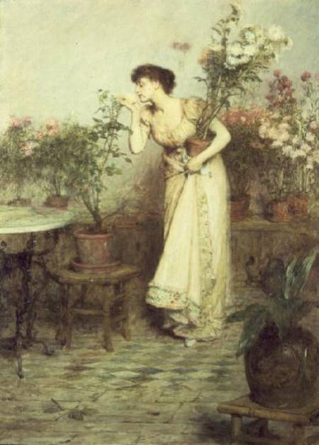 In the Conservatory de Sir William Quiller Orchardson