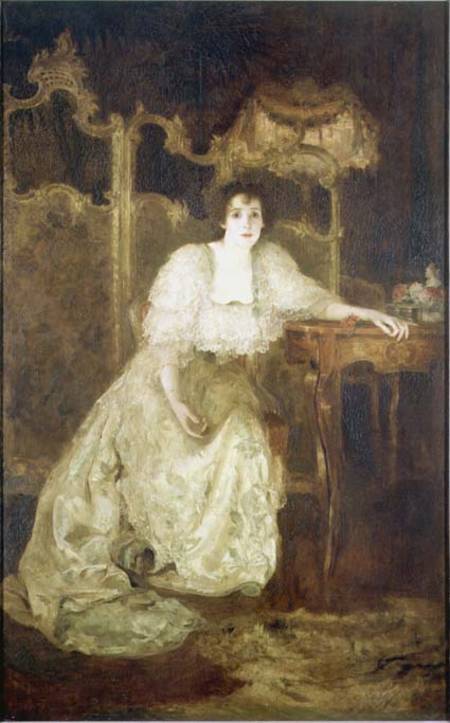 Mrs Patrick Campbell (1865-1940) as Paula Tanqueray de Solomon Joseph Solomon