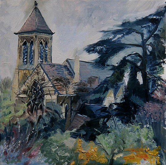 Christ Church, East Sheen (oil on canvas)  de Sophia  Elliot