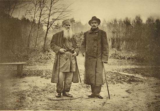 Leo Tolstoy and the author Maxim Gorky de Sophia Andreevna Tolstaya