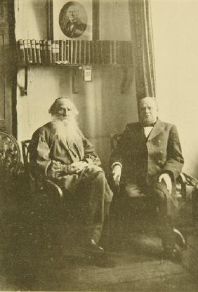 Leo Tolstoy with the Liberal Jurist Anatoly Koni (1844-1927)