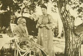 Leo Tolstoy and Sophia Andreevna in Gaspra on the Crimea