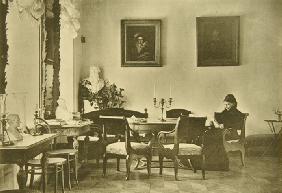 Tolstoy's wife, Sophia Andreevna, in Dining room in Yasnaya Polyana