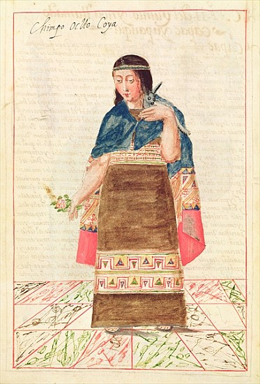 Illustration from ''Historia y Genealogia Real de los Reyes Incas del Peru, de sus hechos, costumbre de Spanish School