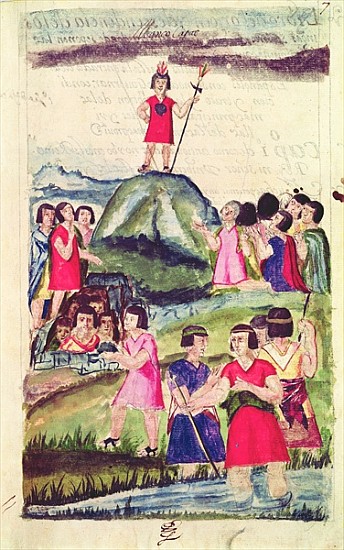 Illustration of Manco Capac, from ''Historia y Genealogia Real de los Reyes Incas del Peru, de sus h de Spanish School