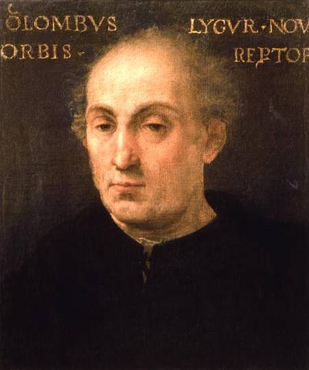 Portrait of Christopher Columbus (1451-1506) de Spanish School