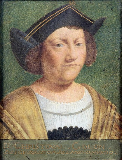 Portrait of Christopher Columbus (1451-1506) de Spanish School