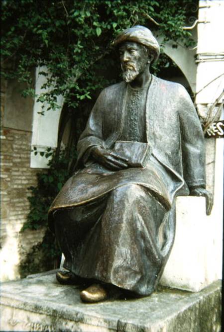 Statue of Moses Maimonides (1135-1204) (stone) de Spanish School