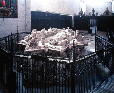 Tomb of Juan II of Castille (1405-54) and Isabel of Portugal de Spanish School