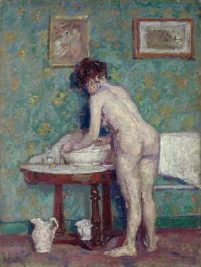 Interior with Nude (oil on canvas)