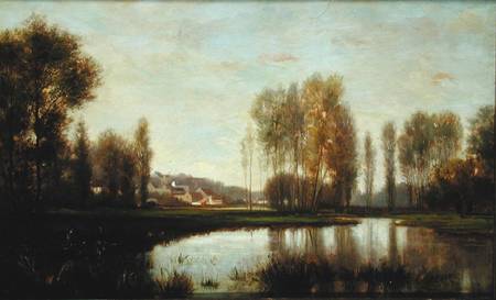 Au Bord de L'Oise (A River Scene) de Stanislas Lépine