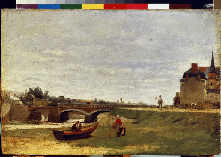 Landscape with a bridge de Stanislas Lépine