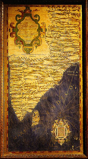 Map of the Indian Peninsula de Stefano Bonsignori