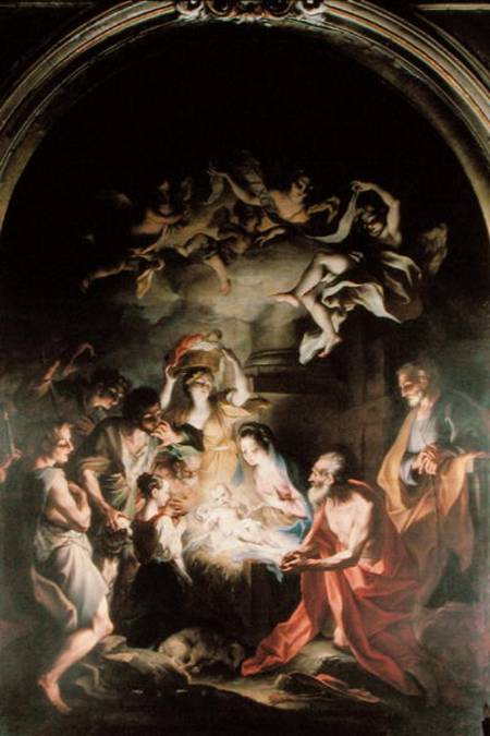 Nativity with St. Jerome de Stefano Maria Legnani