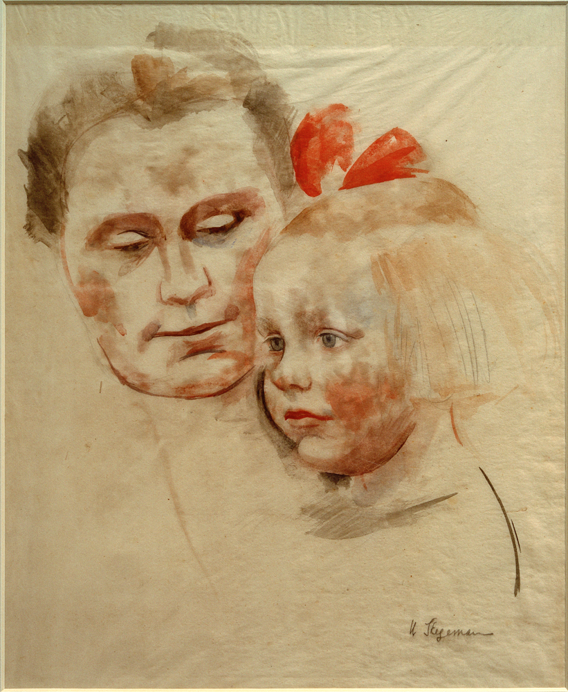Mutter mit Kind (Anna und Käte Werner) de Stegemann Heinrich