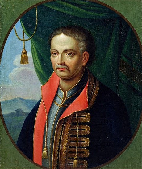 Portrait of Ivan Mazepa, hetman of the Ukrainian cossacks de Stepan Zemlykov