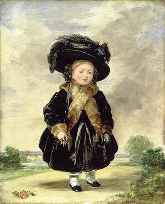 Queen Victoria, aged Four, 1823 (panel) (also see 267656) de Stephan Poyntz Denning