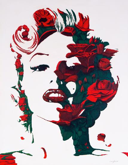 Marilyn Monroe Rosas Rojas