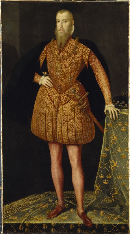 Portrait of the King Eric XIV of Sweden (1533-1577) de Steven van der Meulen