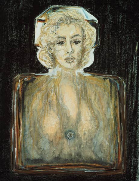 Marilyn in Chanel, 1996 (pastel, pencil and charcoal on paper)  de Stevie  Taylor