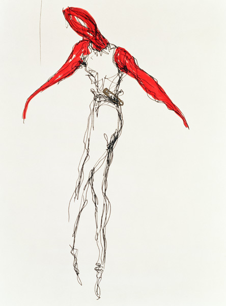 The Dancer, 1997 (ink on paper)  de Stevie  Taylor