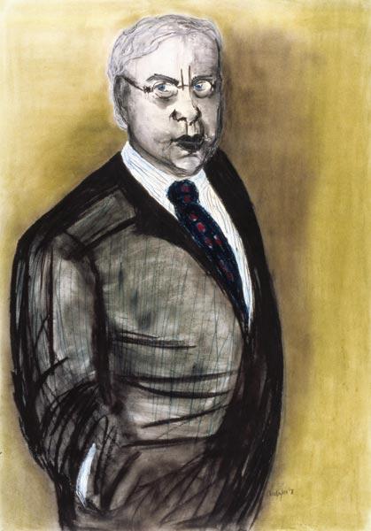 The Lawyer, 1998 (pastel and charcoal on paper) 
