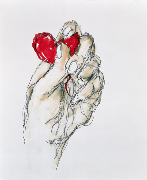 ''You Gave Me Your Heart'', 1996 (ink on paper)  de Stevie  Taylor