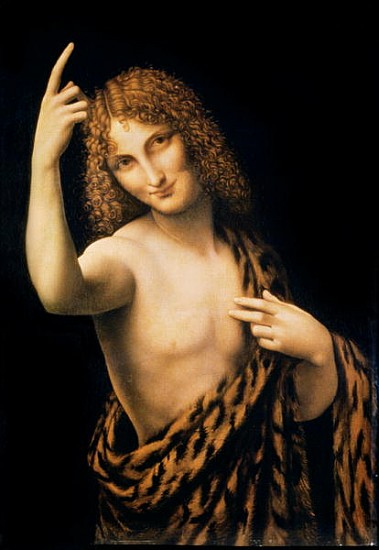 St. John the Baptist, 16th century de (studio of) Leonardo da Vinci