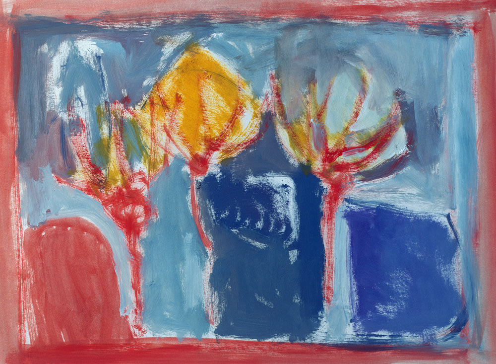 Three Trees, 2002 (acrylic on paper)  de Sue  Jamieson