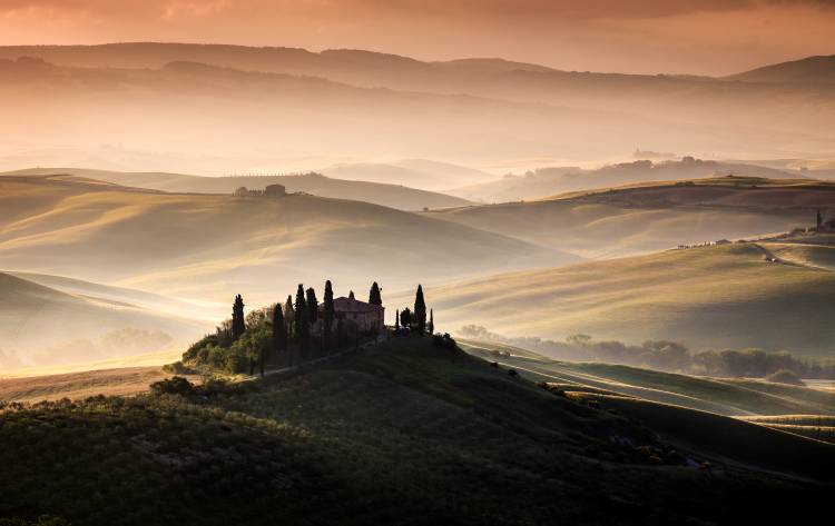 A Tuscan Country Landscape de Sus Bogaerts