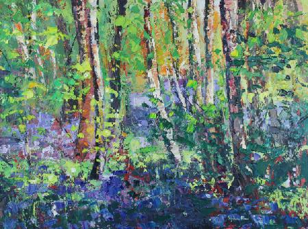 Bluebells and Dancing Leaves