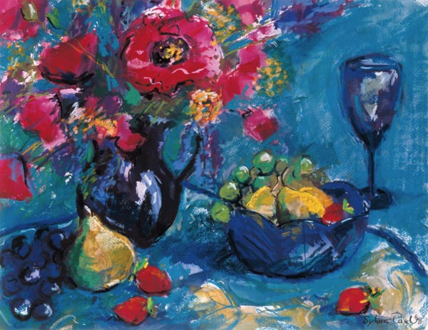 Still Life with Blue Glass, 1999  de Sylvia  Paul