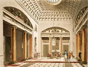 The Hall, Carlton House, from Ackermann''s ''Microcosm of London''