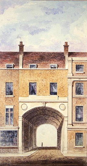 The Improved Entrance to Scotland Yard de T. Chawner