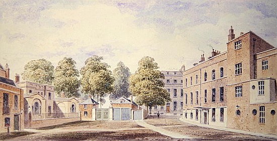 View of Whitehall Yard de T. Chawner