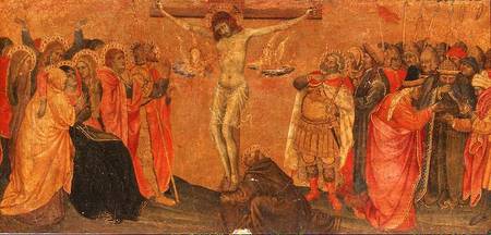 Crucifixion, predella panel de Taddeo  di Bartolo
