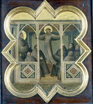Apparition of St. Francis to his Followers (tempera on panel) de Taddeo Gaddi