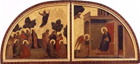 The Ascension and the Annunciation, lunette de Taddeo Gaddi