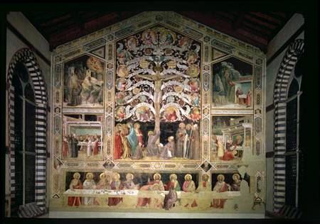 The Tree of Life and The Last Supper de Taddeo Gaddi